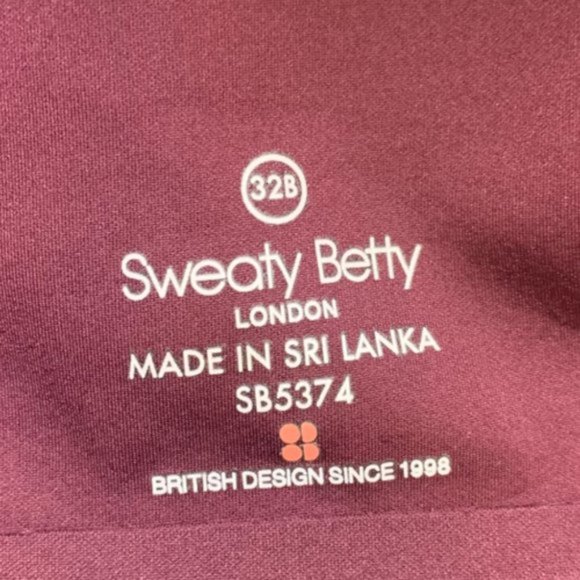 NWOT Sweaty Betty Maroon All Train Sports Bra - Picture 5 of 8
